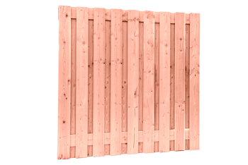 Edam-scherm 180x180 cm (17 planken, 2 liggers) Blank - paviment.nl