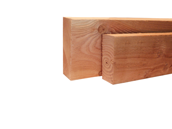 Geschaafde gording douglas 400x12x4,5 cm Groen ge&iuml;mpregneerd - paviment.nl