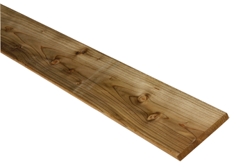 Fijnbezaagde plank douglas 500x20x2,2 cm Groen ge&iuml;mpregneerd - paviment.nl