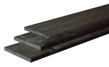 Fijnbezaagde plank douglas 400x25x2,5 cm Antraciet - paviment.nl