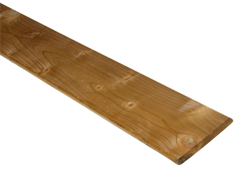 Geschaafde plank vuren 360x14,5x1,8 cm Groen ge&iuml;mpregneerd - paviment.nl