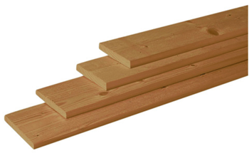 Geschaafde plank douglas 400x14x1,6 cm Groen ge&iuml;mpregneerd - paviment.nl