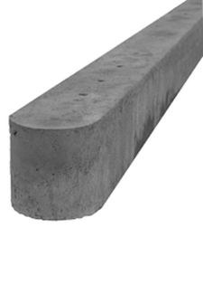 Betonpaal tbv recht scherm 278x10x10 cm Grijs - paviment.nl