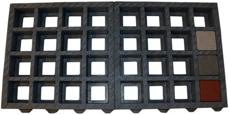 Betonsteen ECO Grates 7,4x7,4x4,8cm grijs sfeer