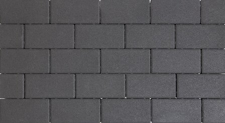 Design brick 21x10,5x6 cm black mini facet komo