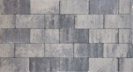 Design brick 21x10,5x6 cm nero/grey mini facet komo