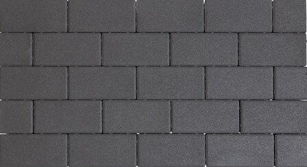 Design brick 21x10,5x8 cm black mini facet komo