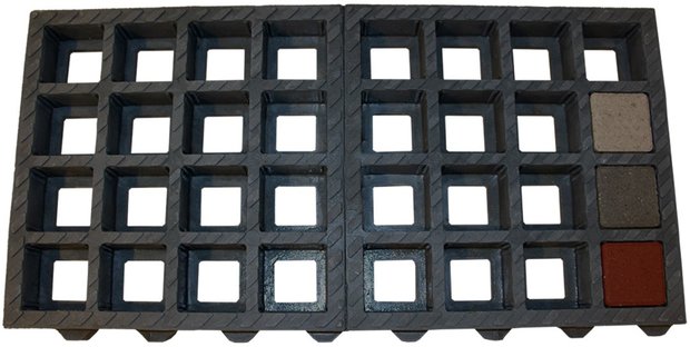 Betonsteen ECO Grates 7,4x7,4x4,8cm grijs sfeer