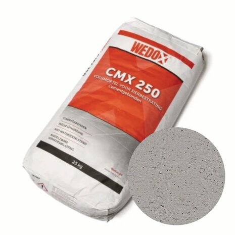 Wedox CMX 250 Cementgebonden voegmortel Grijs 25 kg l Paviment