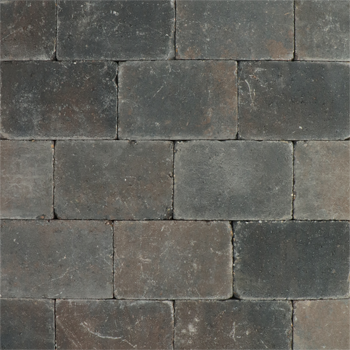 Metro Trommelsteen 30x20x6 cm Bruin-zwart genuanceerd - Paviment