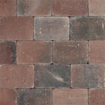 Metro Trommelsteen 20x15x6 cm Rood genuanceerd - Paviment