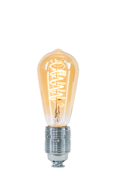 Girato ST64 LED 4W E27 rustiek dimbaar amber - Paviment.nl