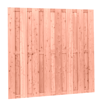 Putten-scherm 15+3 planken 180x180 cm Blank - paviment.nl