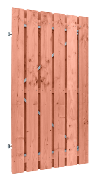 Douglas deur op stalen frame, fijnbezaagd 190x100 cm Blank - Paviment.nl