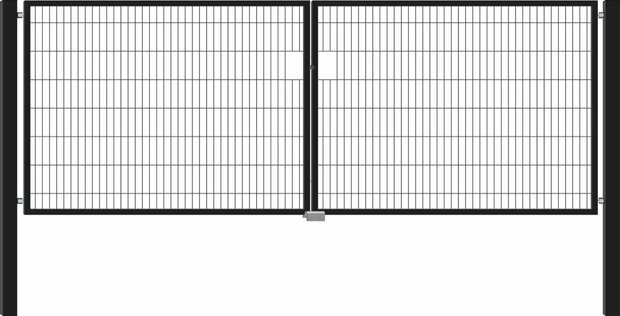 Draadpoort dubbel 180x300 cm Antraciet - Paviment.nl