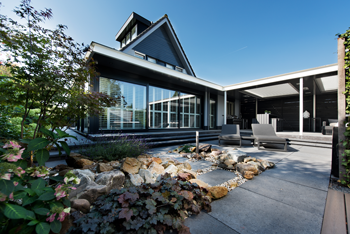 Oudhollandse tegel 80x80x5 cm Carbon sfeer 1