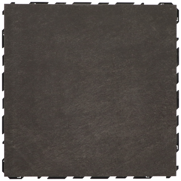 Ceramidrain 60x60x4 cm Quartz black