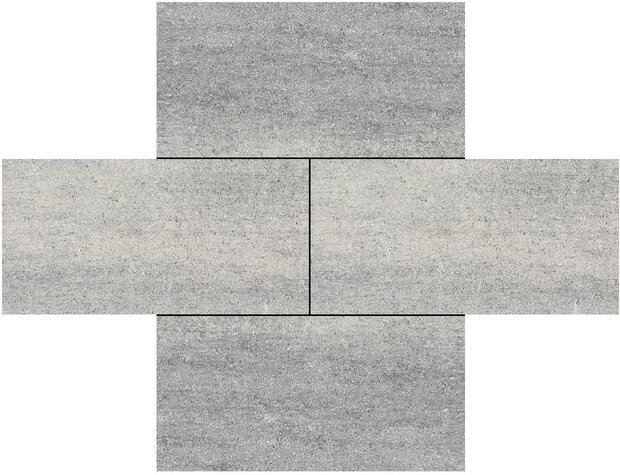 Cottage stones 30x60x4cm kent wit/grijs gen.