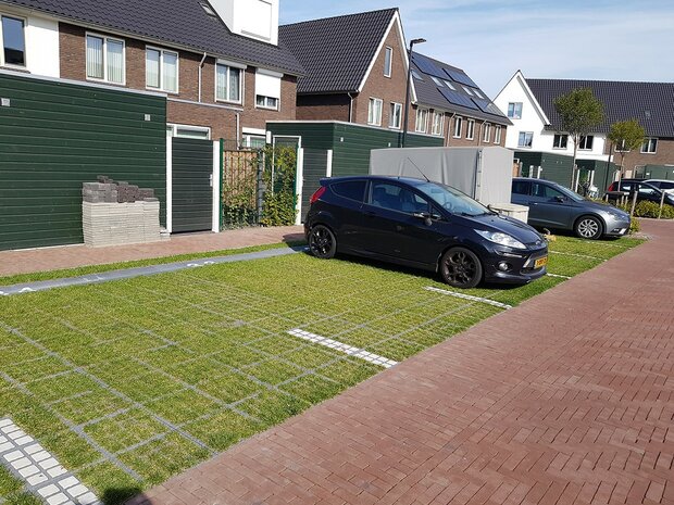 Betonsteen ECO Grates 7,4x7,4x4,8cm grijs sfeer