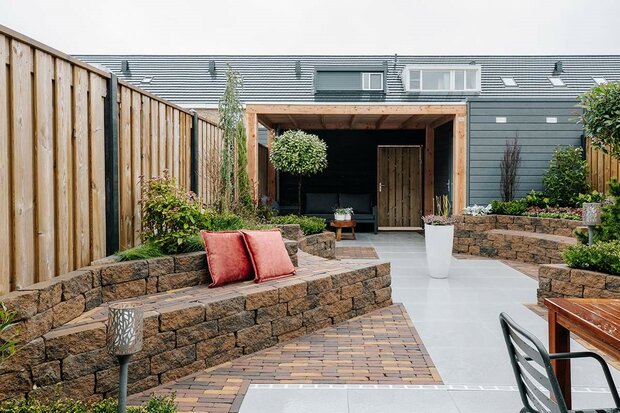 Art Bricks Waalformaat 5x20x6,5cm ruijsdael geel/bruin sfeer