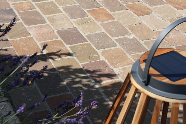 TB Greskei 14x20x5/7cm Tavel beige/bruin/grijs sfeer