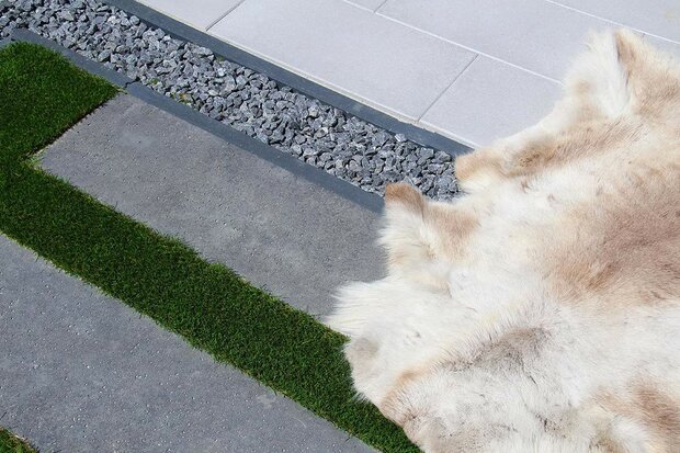 Oud Hollandse opsluitband 5x40x100cm antraciet sfeer