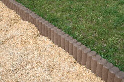 Mini Duo Palissaden &Oslash;6x8,3x25cm bruin sfeer