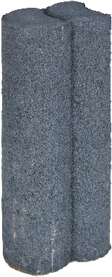 Mini Duo Palissaden &Oslash;6x8,3x25cm zwart