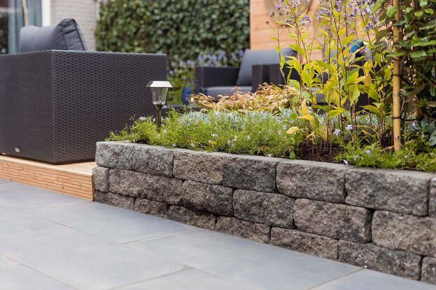 Cliff Walling 30x12x12cm grijs/zwart