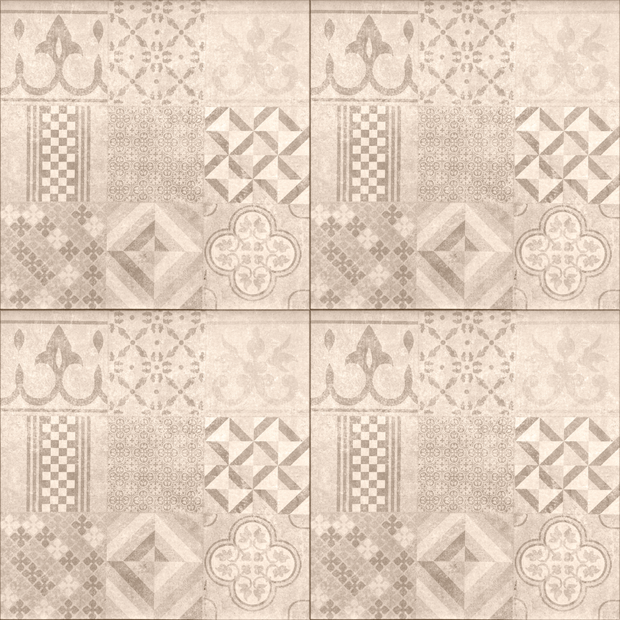 Ceramiton Titan 60x60x4cm Mosa&iuml;c Beige sfeer