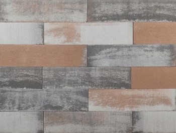 Muurblok 12x12x60 Grijs Bruin