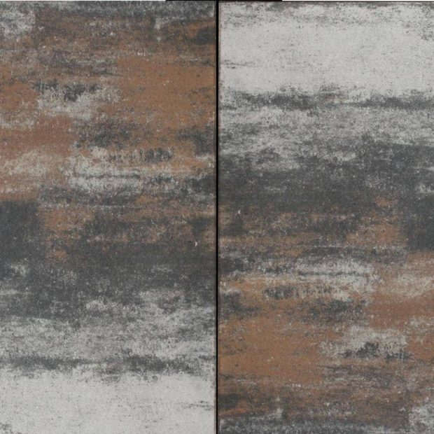 Oprittegel 60x30x6  Bruin Grijs