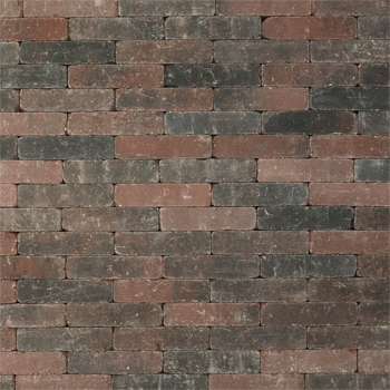 Top Trommelsteen 20x5x7 cm Rood Antraciet - Paviment