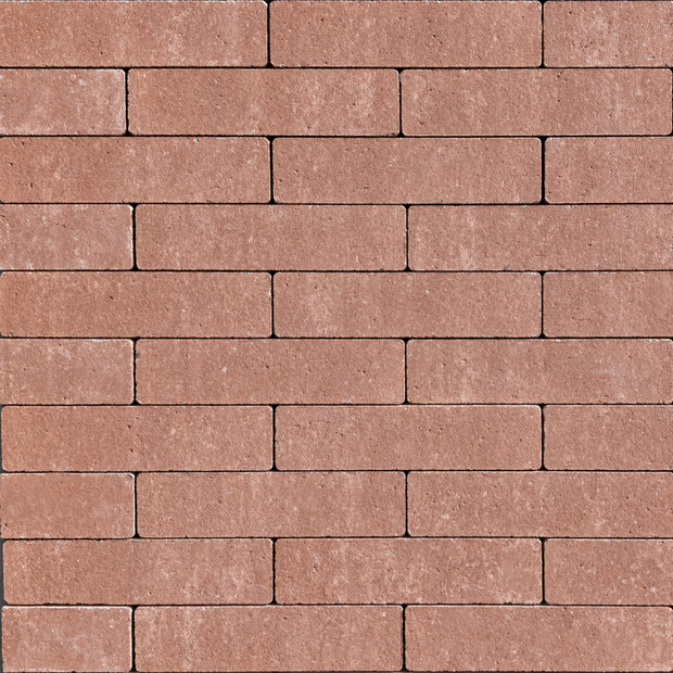 Waalformaat Strak 20x5x7cm Rood zonder facet