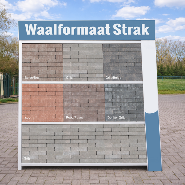 Waalformaat Strak 20x5x7cm Rood/Paars zonder facet