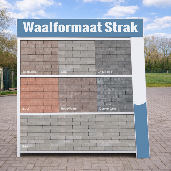 Waalformaat Strak 20x5x7cm Grijs zonder facet
