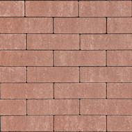 Dikformaat Strak 21x7x7cm Rood zonder facet