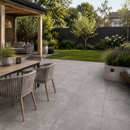Accent terrastegel 60x60x4 cm Grijs genuanceerd