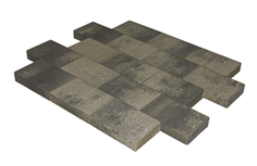 Metro Vlaksteen Grijs/Zwart 20x30x4cm Metro Vlaksteen Grijs/Zwart 20x30x4cm