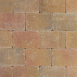 Trommelsteen 20x30x6cm brons genuanceerd Trommelsteen 20x30x6cm brons genuanceerd