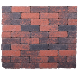 Kobblestones 20x6,5x6,5 cm Rood-zwart Kobblestones 20x6,5x6,5 cm Rood-zwart