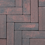 Strackstone+ Dikformaat 21x7x8cm vlak wijnrood/antraciet genuanceerd Strackstone+ Dikformaat 21x7x8cm vlak wijnrood/antraciet genuanceerd