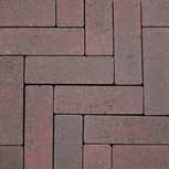 Strackstone+ Dikformaat 21x7x8cm vlak wijnrood/havanna genuanceerd Strackstone+ Dikformaat 21x7x8cm vlak wijnrood/havanna genuanceerd