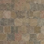 Metro Trommelsteen 15x15x6 cm Brons genuanceerd Metro Trommelsteen 15x15x6 cm Brons genuanceerd