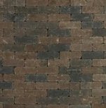 Trommelsteen 15x5x7,5cm bruin/zwart genuanceerd Trommelsteen 15x5x7,5cm bruin/zwart genuanceerd