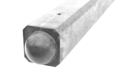 Betonpaal bol tbv 2 onderplaten 275x10x10 cm Wit Betonpaal bol tbv 2 onderplaten 275x10x10 cm Wit