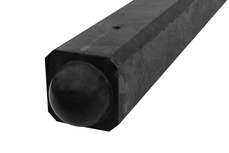 Betonnen hoekpaal bol tbv 2 onderplaten 310x10x10 cm Antraciet Betonnen hoekpaal bol tbv 2 onderplaten 310x10x10 cm Antraciet