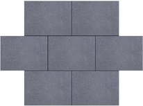 Granulati 20x30x6cm grigio scuro donkergrijs Granulati 20x30x6cm grigio scuro donkergrijs