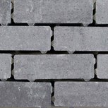 Eco bricks waterpasserend 7x21x8cm veerse grijs/zwart Eco bricks waterpasserend 7x21x8cm veerse grijs/zwart