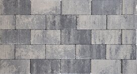 Design brick 21x10,5x8 cm nero/grey mini facet komo Design brick 21x10,5x8 cm nero/grey mini facet komo